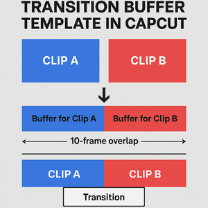 Visual Guide on Transition Buffer template in CapCut